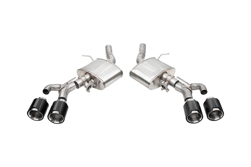 CORSA Performance 21319CF Corsa 22-25 fits Cadillac CT4 V Blackwing 3in Active Valve Axle-Back - 4.5in Carbon Fiber Polished Tip