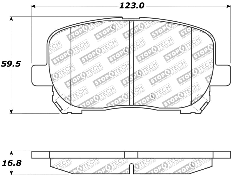 Stoptech 309.0923 Performance Brake Pads