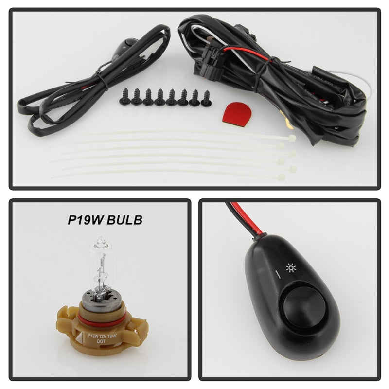 Spyder 5086426 fits Ford 07-20 Eacape 2012 OEM Fog Lights w/Universal Switch- P