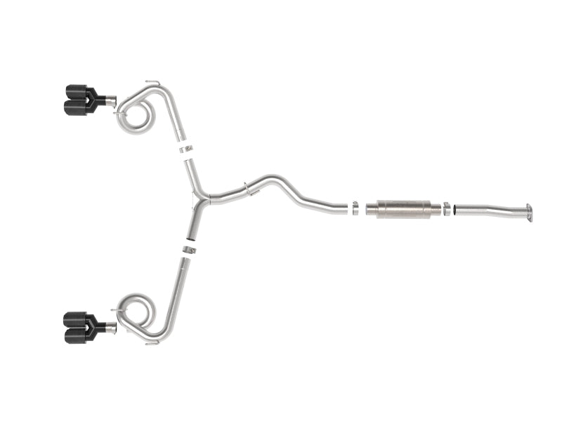 aFe 49-36810-C fits Subaru WRX/STi 15-21 H4-2.0/2.5L Takeda 3in to 2-1/2in Stainless Cat-Back Exhaust Crbn Fiber Tip