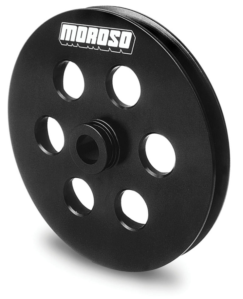 Moroso 64860 GM (Late Model) Power Steering Pulley - Single Groove - Billet Alum