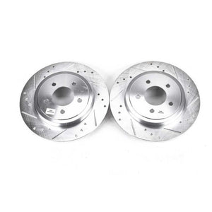 PowerStop fits Ford 05-08 Escape Rear Evolution Drilled & Slotted Rotors - Pair