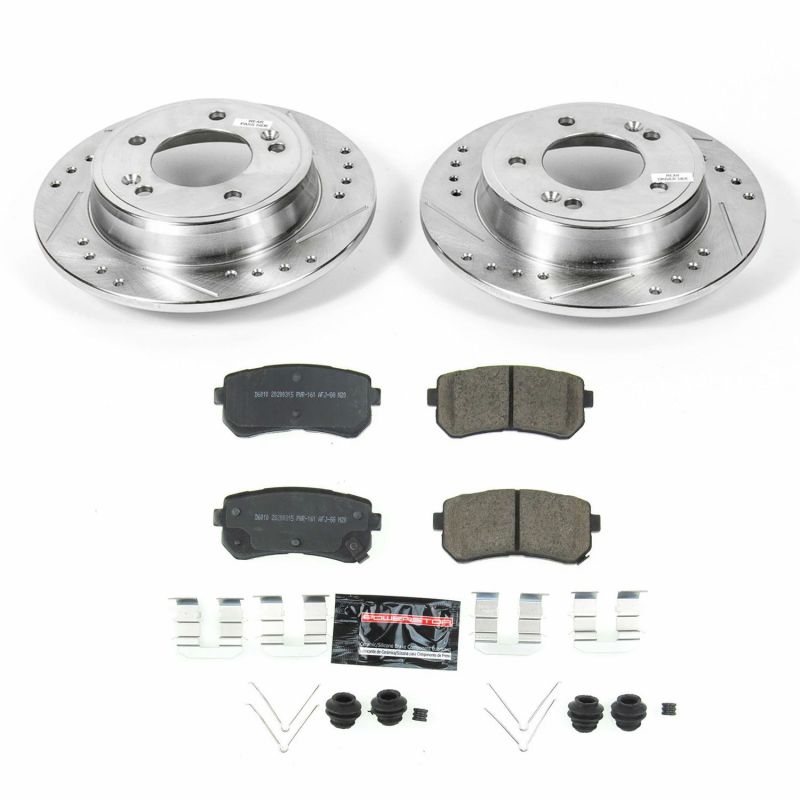 PowerStop K8277 fits Hyundai 18-19 Kona Rear Z23 Evolution Sport Brake Kit