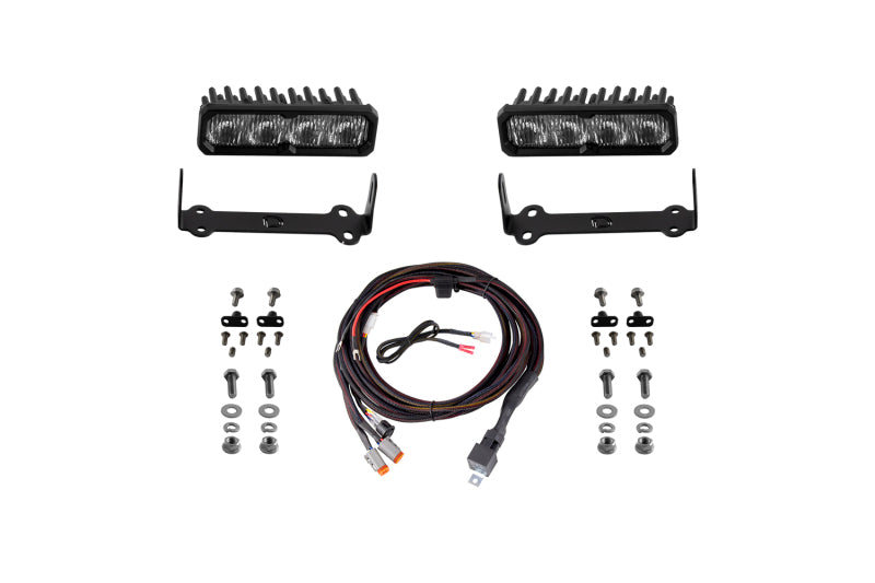 Diode Dynamics DD8602 2014-2024 fits Toyota 4Runner SS6 Max LED Kit White Fog 6000K