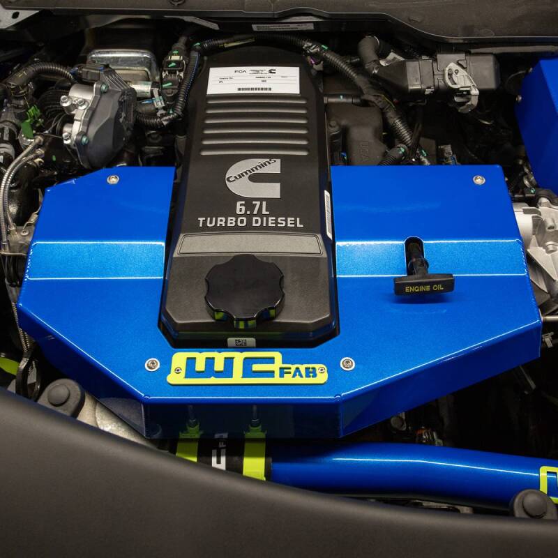 Wehrli 10-24 Cummins Fabricated Aluminum Engine Cover - Bengal Grey