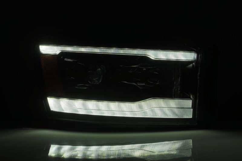 AlphaRex  880533 fits Dodge 06-08 Ram 1500HD LUXX LED Projector Headlights Plank