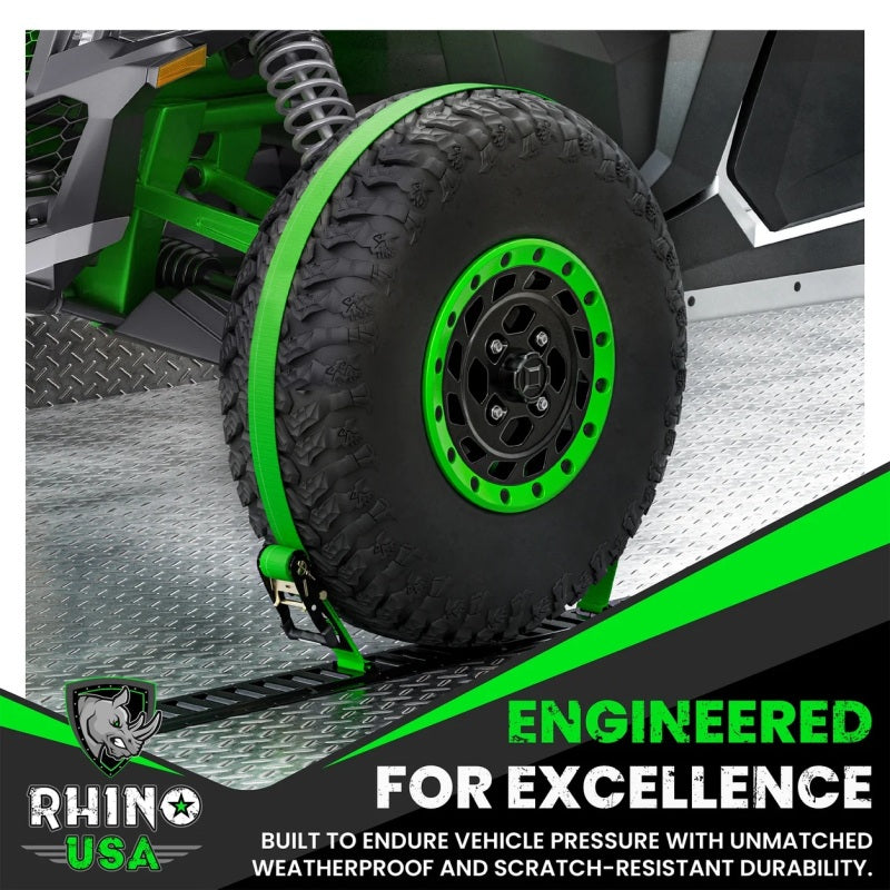 Rhino USA TD-ETRAIL5-2PK-BLK 5Ft E-Track Tie-Down Rails, Black (2 Pack)