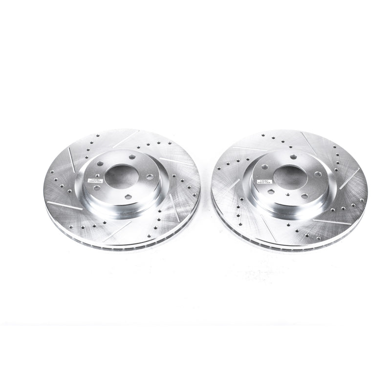 PowerStop fits Infiniti 08-12 EX35 Front Evolution Drilled & Slotted Rotors -