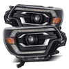 AlphaRex 880751 fits Toyota 12-15 Tacoma LUXX LED Projector Headlights Plank Style Black w/DRL