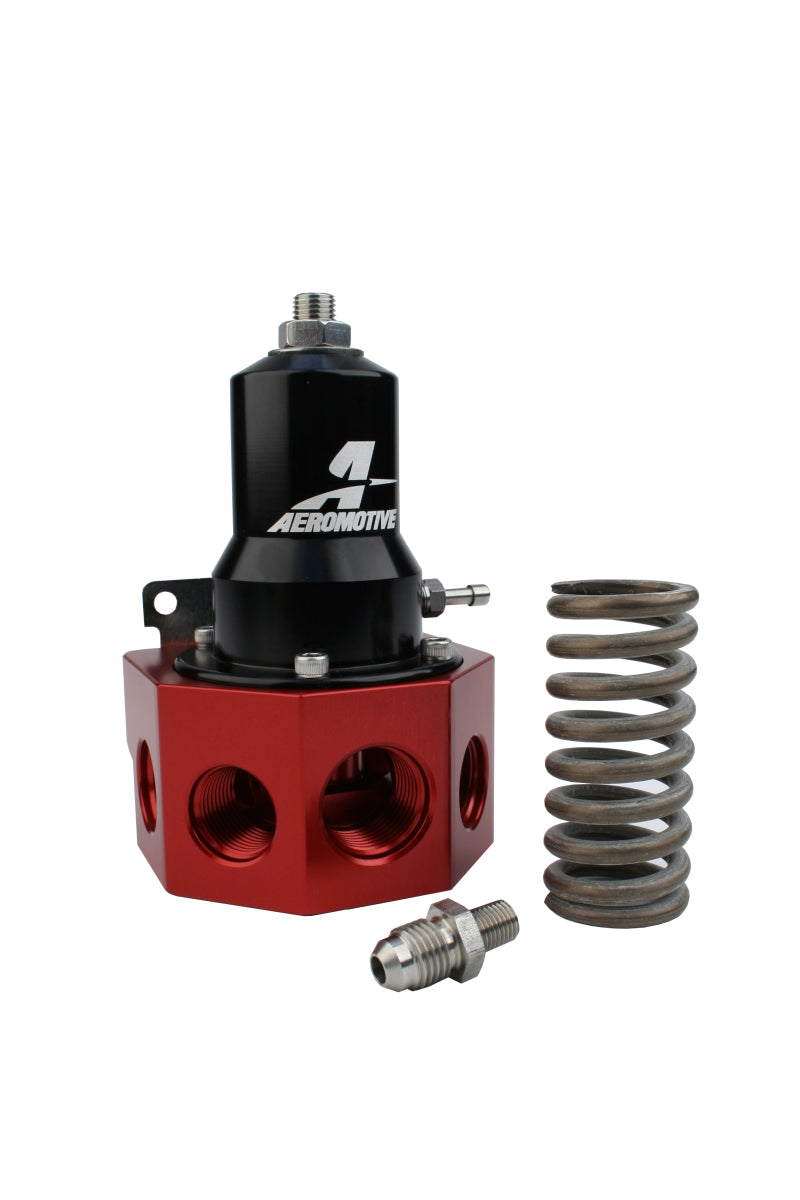 Aeromotive  13133 Regulator - 0 PSI - .500 Valve - 4x AN-08 and AN-10 inlets / A
