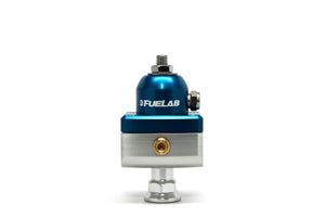 Fuelab 57504-3 575 High Pressure Adjustable Mini FPR Blocking 25-65 PSI (1) -6AN In (2) -6AN Out - Blue