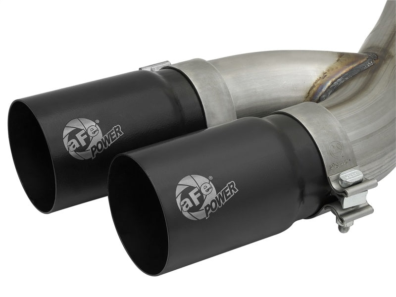 AFE 49-42057-B Series 3-1/2in 409 SS Cat-Back Exhaust System w/Black Tip fits R