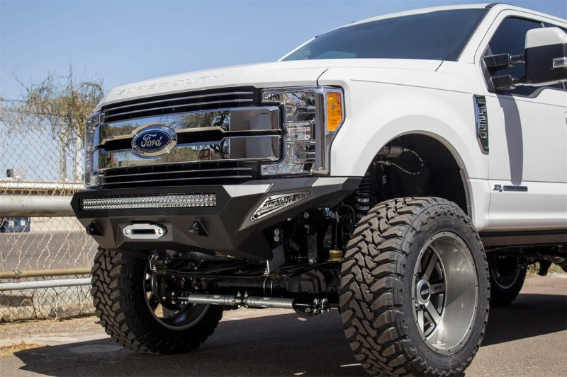 Addictive Desert Designs F161202860103 fits Ford 17-18 F-250 Super Duty Stealth Fighter Front Bumper w/ Winch Mounts