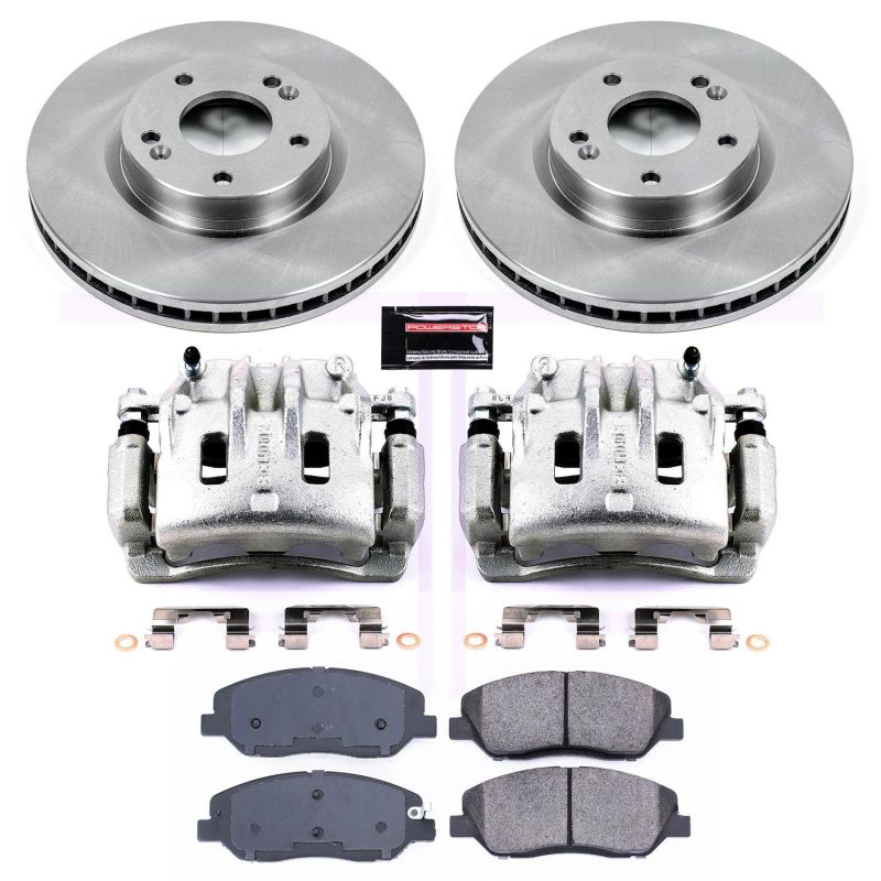 Power Stop KCOE4665 07-09 fits Hyundai Santa Fe Front Autospecialty Kit w/Cals
