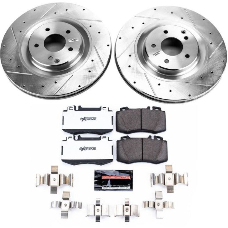 PowerStop K6585 26 fits Mercedes-Benz CLK500 Front Z26 Street Warrior Brake Kit