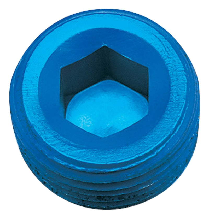 Russell 662060 Performance 1/2in Allen Socket Pipe Plug (Blue)
