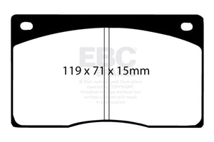 EBC UD135 91-93 Jaguar XJS 4.0 Ultimax2 Front Brake Pads
