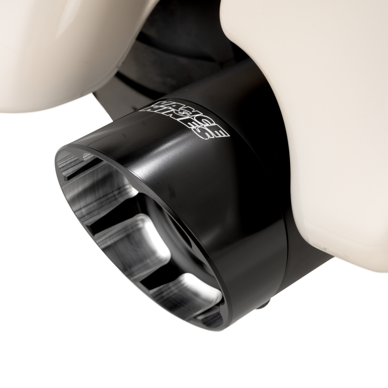 Vance & Hines HD M8 Touring Razorback 450 Slip-on Exhaust - Wrinkle Black