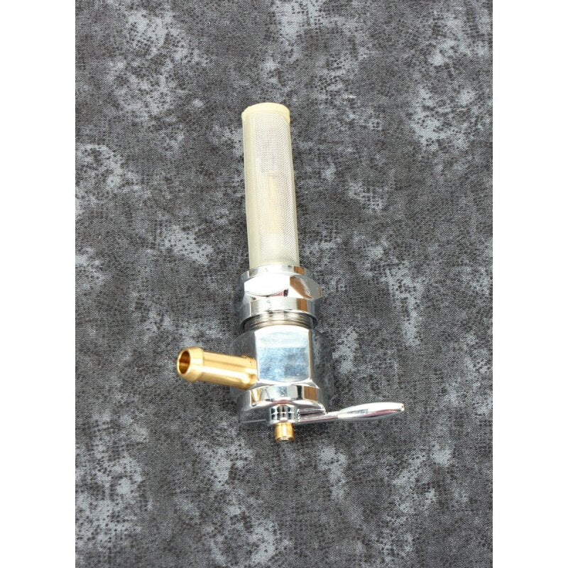 Bikers Choice 489641 Chrome Hex Petcock 22MM Right Outlet