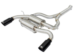 AFE 49-36325-B rce XP SS-304 Black Tip 2.5in Dia Axle Back Exhaust 12-15 fits B