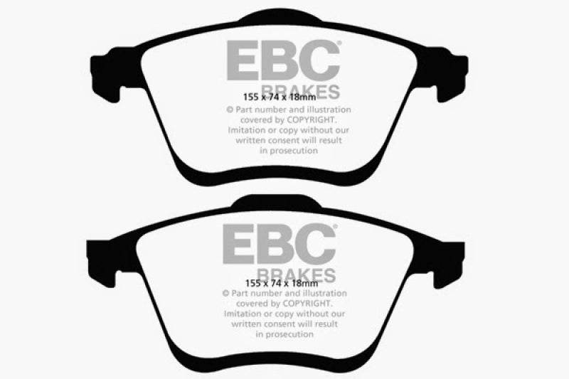 EBC DP21773 fits Mazda 06-09 6 2.3 Turbo (fits Mazda 06-09speed) Greenstuff Front Brake Pads