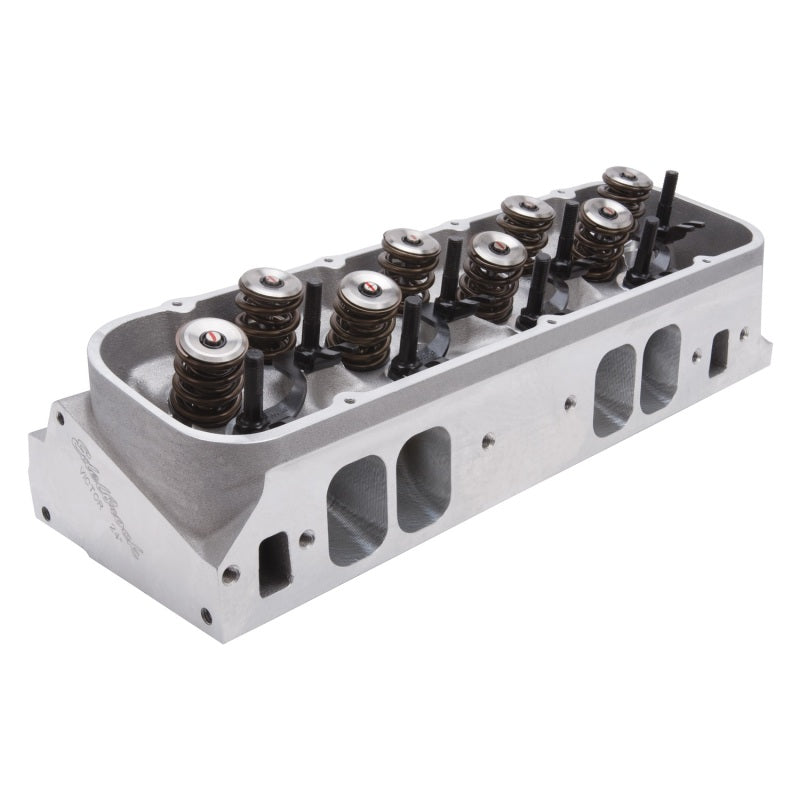 Edelbrock 61409 Race Cyl Head Musi CNC BBC Victor 24Deg Complete