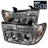 Spyder 5012036 fits Toyota 07-13 Tundra Projector Headlights LED Halo LED Chrm