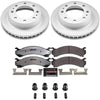 Power Stop 00-05 Cadillac DeVille Front Z36 Coated Truck & Tow Brake Kit