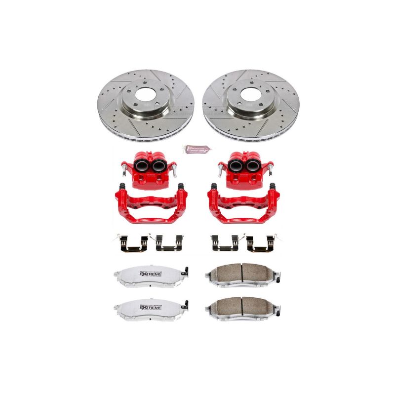 Power Stop KC112A-26 06-09 fits Nissan 350Z Front Z26 Street Kit w/Cals