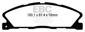 EBC UD16111 2013+ Lincoln MKT 3.5L Twin Turbo Ultimax2 Front Brake Pads
