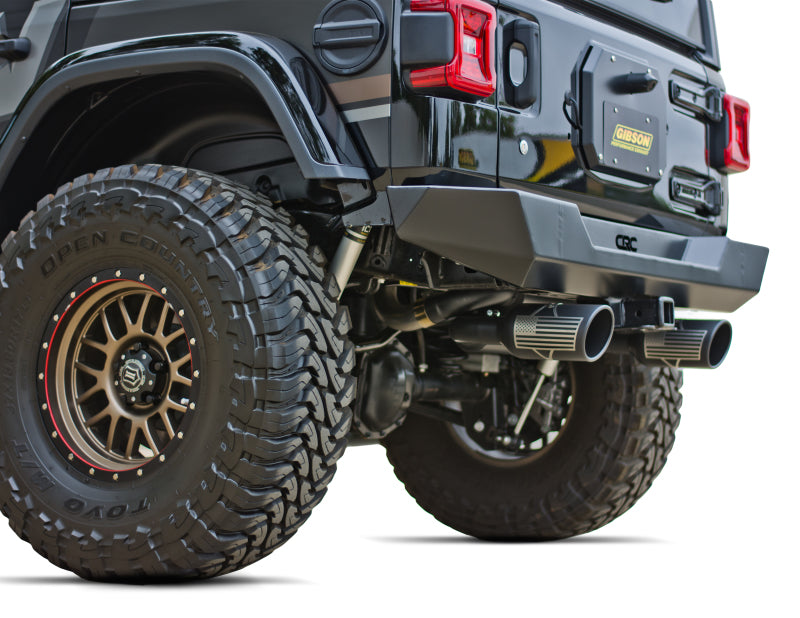 Gibson  70-0002 07-10 fits Jeep Wrangler JK X 3.8L 2.5in Patriot Series Cat-Back