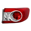 xTune 9938832 11-13 fits Toyota Corolla Passenger Side Tail Light Outer - OEM R