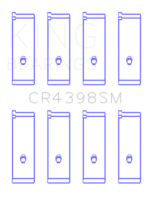 King CR4398SM0.25 fits Honda L13A4/L15A (Size 0.25) Connecting Rod Bearing Set