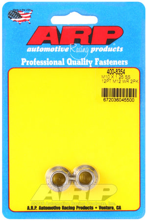 ARP 400-8354 M10 X 1.25 SS 12mm socket 12pt Nut Kit