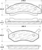 Stoptech 308.0123 Street Brake Pads