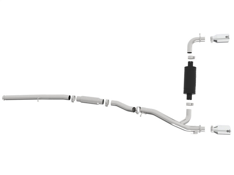 AFE 49-33103-P  3in 304 SS Cat-Back Exhaust w/ Polished Tip 16-18 fits Ford Foc