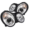 SPYDER 5011183 fits Mercedes CLK Projector Headlights Halogen Model LED Halo