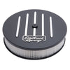 Edelbrock 41663 Air Cleaner Racing Series Round Aluminum Top Cloth Element 14In Dia X 3 125In Dropped Base