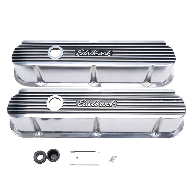 Edelbrock 4264 Valve Cover Elite II Series fits Ford 289-302-351W CI V8 Tall Polished
