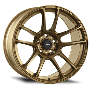 Konig HL88508428 Heliogram 18X8.5 5X108 ET42 Matte Bronze Knurled Bead Flow Formed