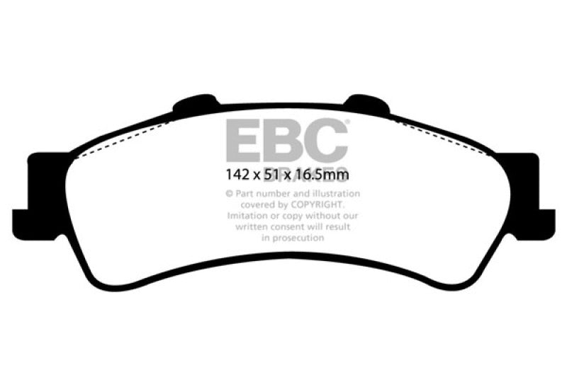 EBC DP21630 fits Cadillac 01-05 Deville 4.6 HD Greenstuff Rear Brake Pads