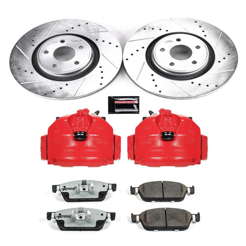 Power Stop KC7147-26 15-20 Lincoln MKC Front Z26 Street Kit w/Cals