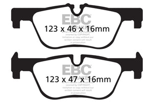 EBC UD1613 14+ fits BMW 228 Coupe 2.0 Turbo ATE calipers Ultimax2 Rear Brake Pads