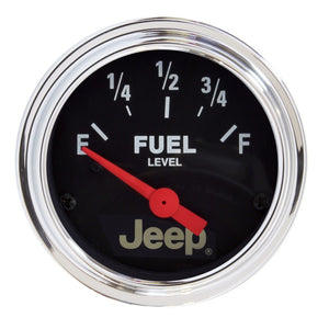 AutoMeter 880428 Autometer fits Jeep 52mm 73 OHMS Empty/8-12 OHMS Full Short Sweep Electronic Fuel Level Gauge