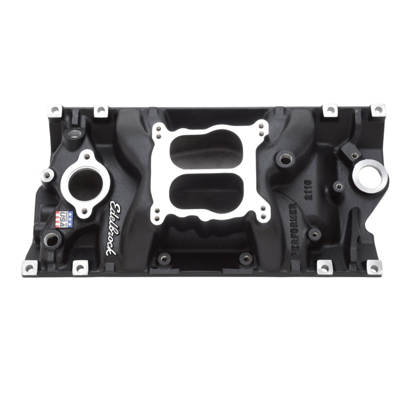 Edelbrock 21163 Intake fits SBC Performer Vortec Black