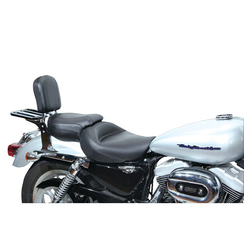 Mustang 76143 Harley Sportster Wide Touring 1PC Seat - Black