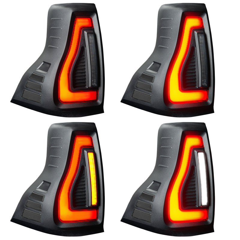 ORACLE Lighting 5931-504-T Oracle 10-23 fits Lexus GX460 and Toyota Prado Flush Lensless LED Tail Lights - Blk Series