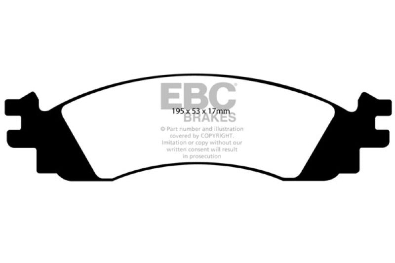 EBC DP21767 fits Ford 10-12 Taurus 3.5 Twin Turbo SHO Greenstuff Front Brake Pads