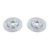 PowerStop fits Infiniti 11-13 QX56 Front Evolution Drilled & Slotted Rotors -