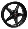 Race Star 92-780250B 92 Drag Star Bracket Racer 17x8 5x4.75BC 5.50BS Gloss Black Wheel